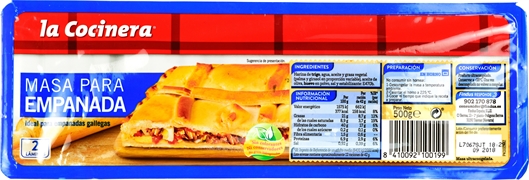 LA COCINERA MASA DE EMPANADA LA COCINERA MASA DE EMPANADA