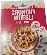CROWNFIELD (LIDL) CRUNCHY MUESLI MULTI FRUIT CROWNFIELD (LIDL) CRUNCHY MUESLI MULTI FRUIT