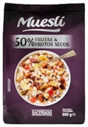 HACENDADO (MERCADONA) MUESLI 50% FRUTAS & FRUTOS SECOS HACENDADO (MERCADONA) MUESLI 50% FRUTAS & FRUTOS SECOS