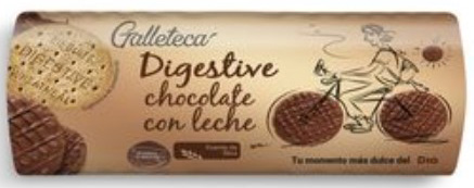 GALLETECA (DIA) DIGESTIVE CHOCOLATE CON LECHE GALLETECA (DIA) DIGESTIVE CHOCOLATE CON LECHE