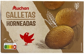 AUCHAN (ALCAMPO) GALLETAS HORNEADAS AUCHAN (ALCAMPO) GALLETAS HORNEADAS