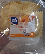 CHEF SELECT (LIDL) Ravioli de calabaza & ricotta