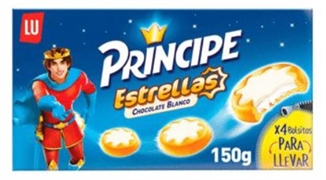 LU PRÍNCIPE Estrellas chocolate blanco