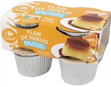 CARREFOUR CLASSIC FLAN DE HUEVO 0% AZÚCARES AÑADIDOS