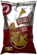 AUCHAN (ALCAMPO) TORTILLA CHIPS TEX-MEX SABOR QUESO
