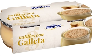 MONTERO Natillas con galleta