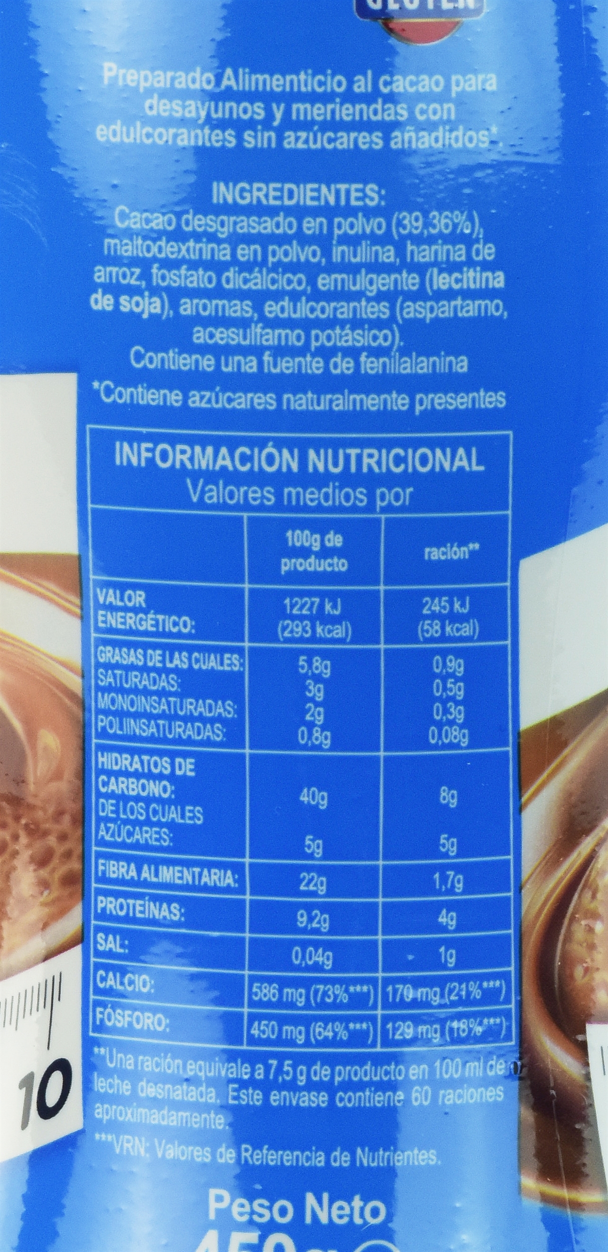 CAOBON (MERCADONA) CACAO SOLUBLE 0%