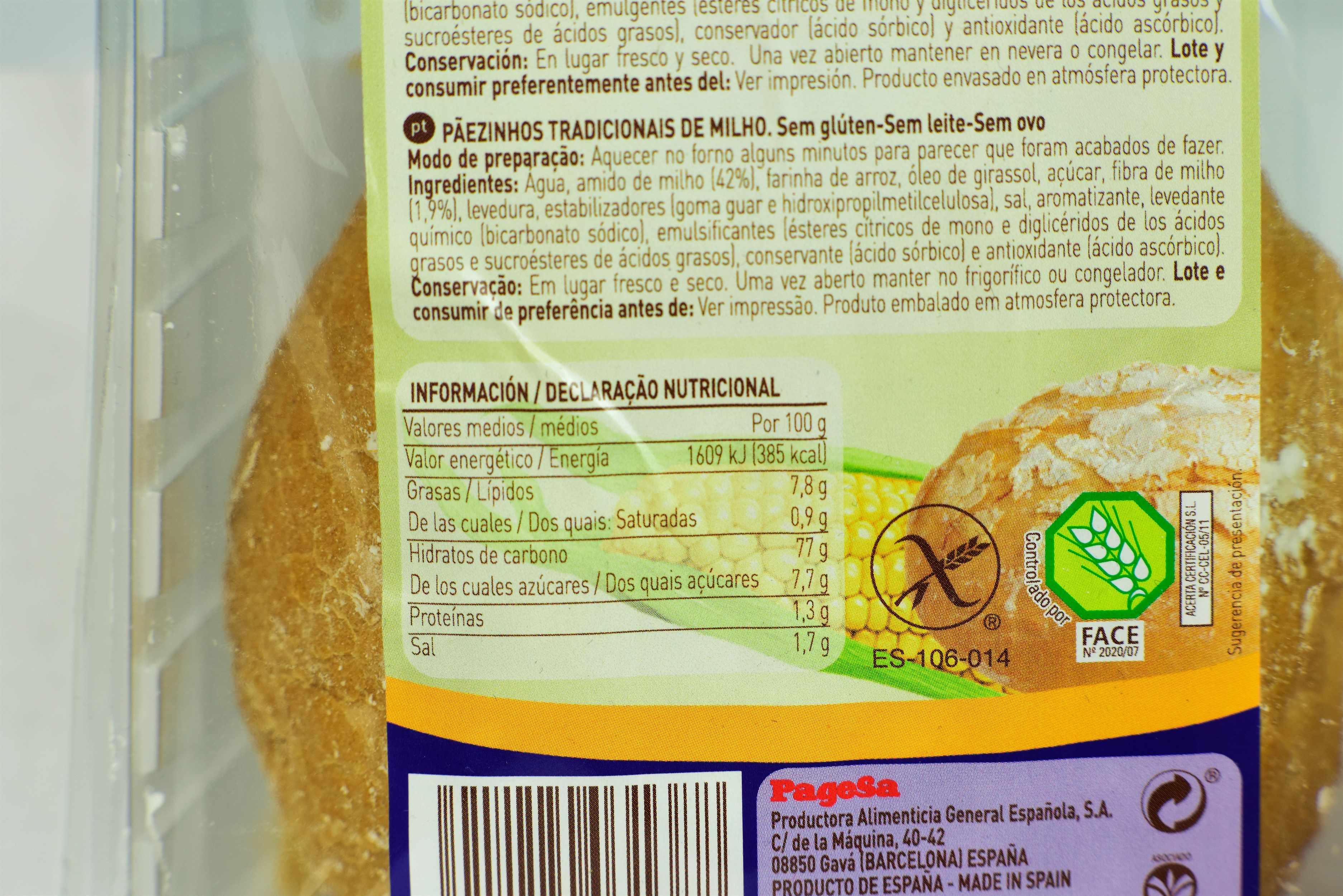 DIET RADISSON PANECILLOS RÚSTICOS DE MAÍZ