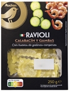 AUCHAN GOURMET (ALCAMPO) RAVIOLI CALABACÍN Y GAMBAS