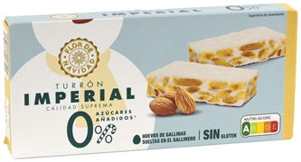 FLOR DE NAVIDAD (ALDI) TURRÓN IMPERIAL 0% AZÚCARES AÑADIDOS