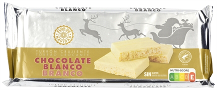 FLOR DE NAVIDAD (ALDI) TURRÓN CRUJIENTE CHOCOLATE BLANCO