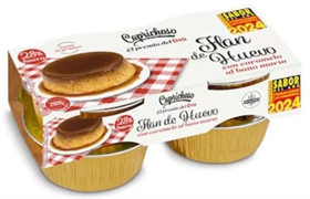 CAPRICHOSO (DIA) Flan de huevo con caramelo al baño María