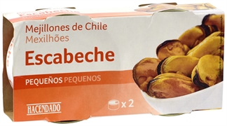 HACENDADO (MERCADONA) MEJILLONES DE CHILE EN ESCABECHE
