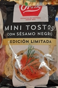 ORTIZ MINI TOSTAS CON SÉSAMO NEGRO