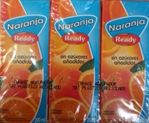 READY NARANJA SIN AZÚCARES AÑADIDOS