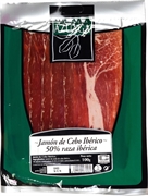 AZUAGA JAMÓN DE CEBO IBÉRICO 50% RAZA IBÉRICA. CORTADO A CUCHILLO.