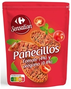 CARREFOUR SENSATION Panecillos Tomate 4% y orégano 0,4%
