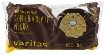VERITAS TORTITA DE MAÍZ CON CHOCOLATE NEGRO