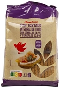 AUCHAN (ALCAMPO) PAN TOSTADO INTEGRAL DE TRIGO CON SEMILLAS 4,2% Y CEREALES 3,6%