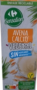 CARREFOUR SENSATION AVENA CALCIO* VEGETAL SIN AZÚCARES AÑADIDOS.