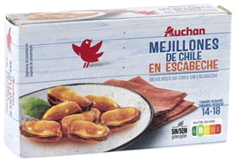 AUCHAN (ALCAMPO) MEJILLONES EN ESCABECHE CHILE