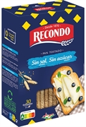 RECONDO Pan tostado sin sal añadida, sin azúcar añadido