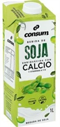 CONSUM Bebida de soja enriquecida con calcio y vitaminas A y D.