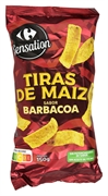 CARREFOUR SENSATION TIRAS DE MAÍZ SABOR BARBACOA