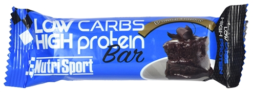 NUTRISPORT LOW CARBS HIGH PROTEIN BAR. BROWNIE FLAVOUR