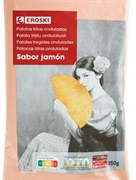 EROSKI PATATAS FRITAS ONDULADAS SABOR JAMÓN