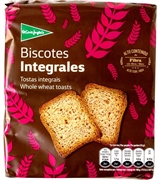 EL CORTE INGLÉS Biscotes elaborados con harina integral de trigo 48%
