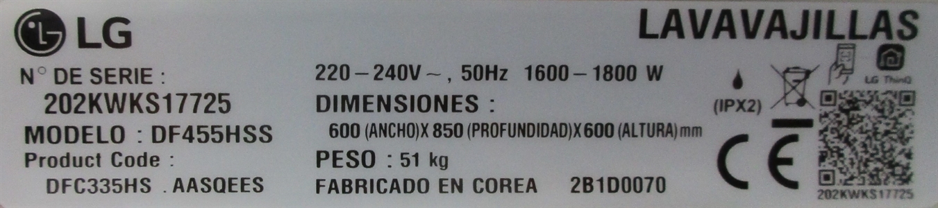 LG DF455HSS