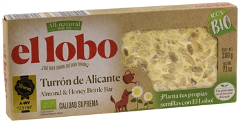 EL LOBO Turrón de Alicante Bio