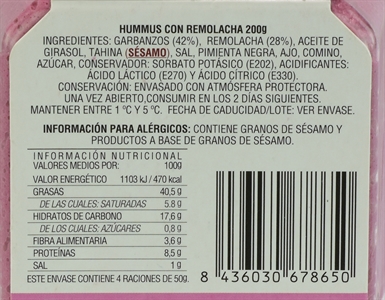 DEEP DIP! HUMMUS REMOLACHA