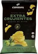 CONSUM Patatas fritas Extra crujientes con aceite de oliva