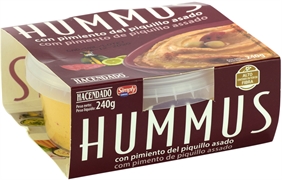 HACENDADO (MERCADONA) HUMMUS CON PIMIENTO DEL PIQUILLO ASADO
