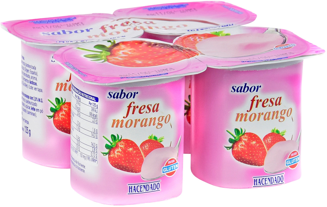 HACENDADO (MERCADONA) SABOR FRESA.