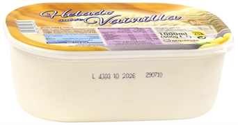 ALIPENDE (AHORRAMAS) HELADO SABOR VAINILLA. SIN GLUTEN.