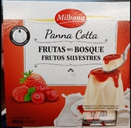 MILBONA (LIDL) Panna Cotta frutas del bosque
