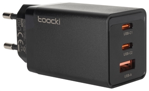 TOOCKI Cargador GaN carga rápida 67W para portátil