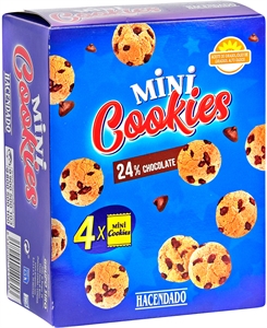 HACENDADO (MERCADONA) MINI COOKIES.