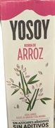 YOSOY BEBIDA DE ARROZ
