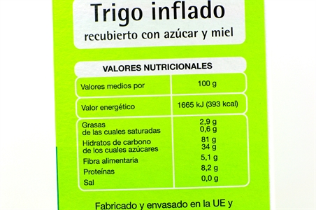 AUCHAN (ALCAMPO) TRIGO INFLADO CON MIEL.