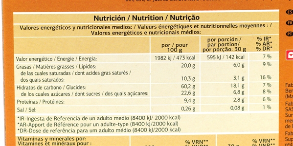 DIA MUESLI CHOCOLATE NEGRO.