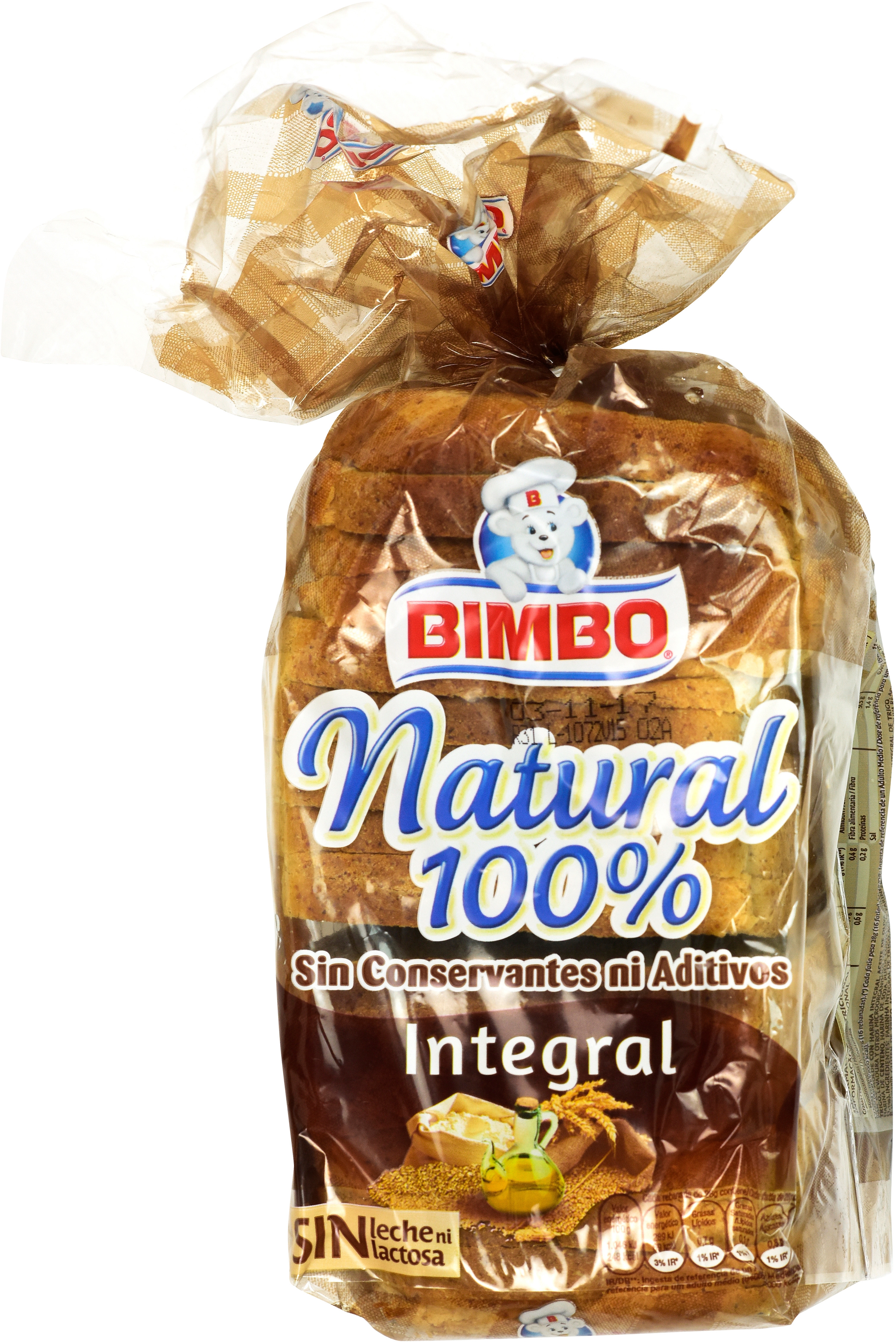 BIMBO NATURAL 100% INTEGRAL