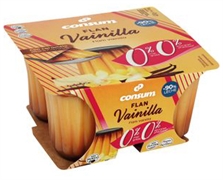 CONSUM Flan vainilla 0% MG 0% azúcares añadidos