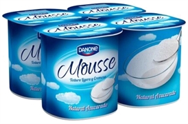 DANONE Mousse natural azucarado