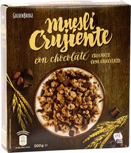 GOLDEN BRIDGE (ALDI) MUESLI CRUJIENTE CON CHOCOLATE.