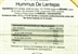 TAVERNA HUMMUS DE LENTEJAS