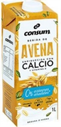 CONSUM Bebida de avena enriquecida con calcio y vitamina D, 0% azúcares añadidos